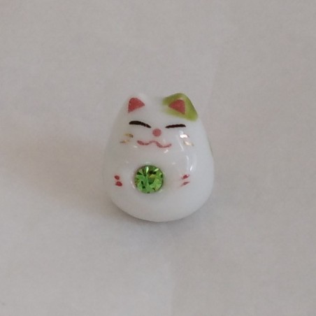 Mini Lucky cat- green