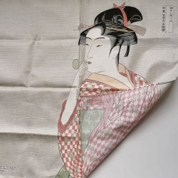 Furoshiki 50cm Utamaro Donna