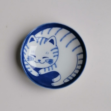 buchi e Tora cute Cats design ceramica giapponese con piatto set di 2 piatti 