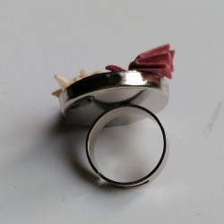 Origami Rose Ring- rose