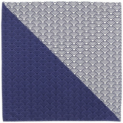 Furoshiki 50cm Seigaiha waves