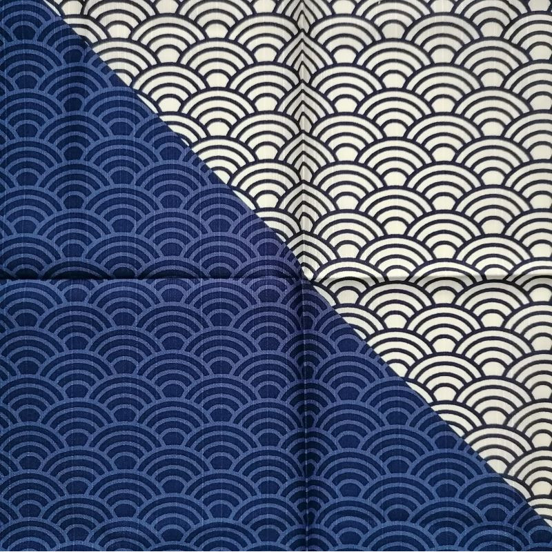 Furoshiki 50cm Seigaiha waves