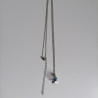 Necklace Crane in bubble Blue