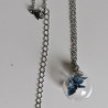 Necklace Crane in bubble Blue