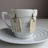 Square Paper earrings Japanese-book