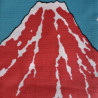 Furoshiki 100cm Fuji rosso di Hokusai