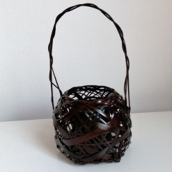 Bamboo flower basket vase