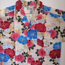 Aloha shirts Peony white L