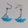 Paper earrings Yacht