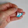 Orecchini origami Barchetta