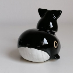Sake Set Whale black