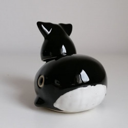 Sake Set Whale black