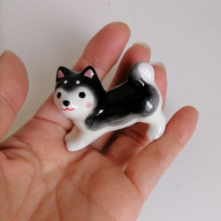 Chopstick-rest Black Shiba