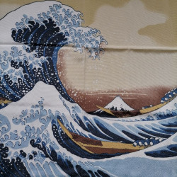 Furoshiki 70cm Big waves of Hokusai