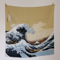 Furoshiki 70cm Big waves of Hokusai