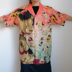 Aloha shirts Kunitoshi Cats