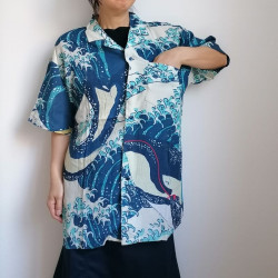 Aloha shirts Kuniyoshi Whale