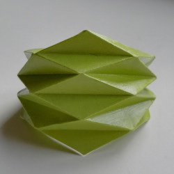 Origami Paper bracelet yellowgreen