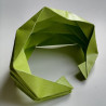 Origami Paper bracelet yellowgreen