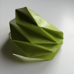 Origami Paper bracelet yellowgreen