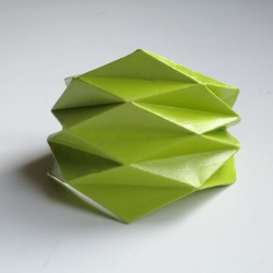 Origami Paper bracelet yellowgreen