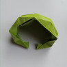 Origami Paper bracelet yellowgreen