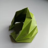 Origami Paper bracelet yellowgreen