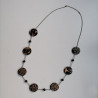 Paper necklace with Agate- long