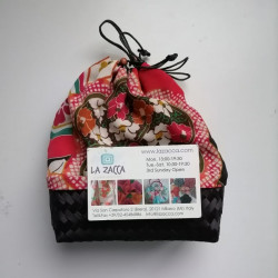 Kinchaku basket small bag red