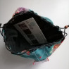 Kinchaku basket bag mini- blue
