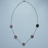 Plum flower necklace Black cherryblossoms