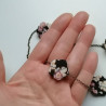 Plum flower necklace Black cherryblossoms
