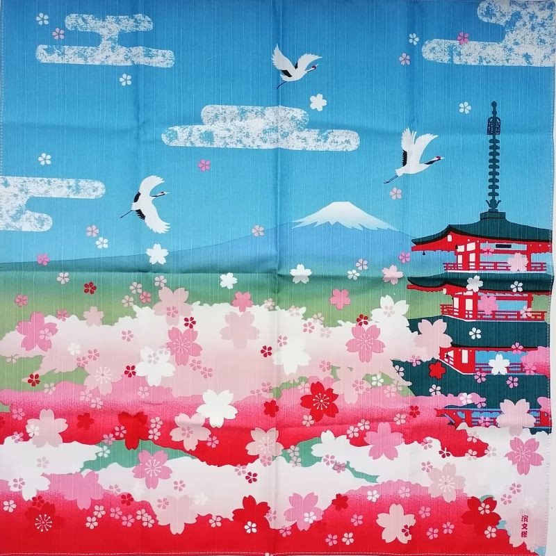 Furoshiki 50cm Pagoda primavera