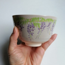 Matcha bowl -wisteria