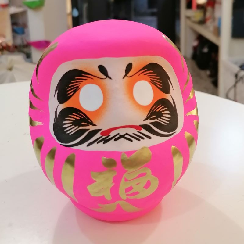 Pink Daruma 12cm