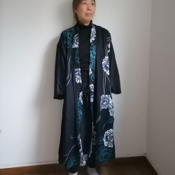 Kimono robe rayon -Peony