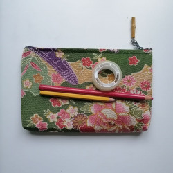 Antique style pouch -Green
