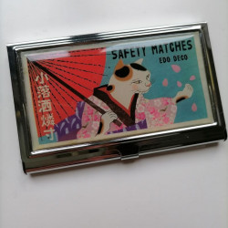 Metal cardcase -Cat and Sakura