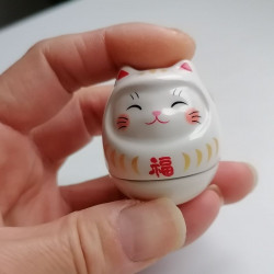 Swing Neko-Daruma white