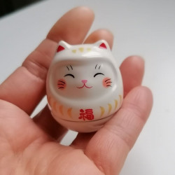 Dondolina gatto NekoDaruma bianco