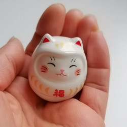 Dondolina gatto NekoDaruma bianco