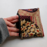 Mini pouch Kasuri bordeaux