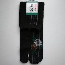 Tabi socks flower black 38-40