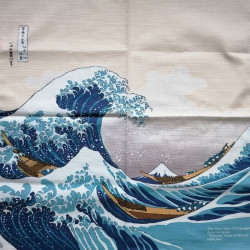 Furoshiki 50cm Hokusai "Big Wave"