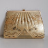 Gold silk Kimono Bag