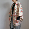 Kimono giacca haori rosa-beige