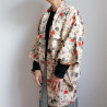 Kimono giacca haori rosa-beige