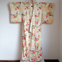 Kimono Komon Autumn flowers
