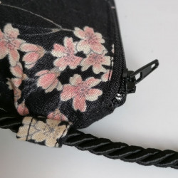 Mini shoulder bag -cherryblossoms black