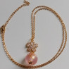 Cherry bead necklace & earrings